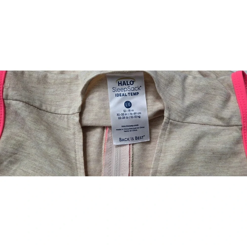 Lot of 2‎ Halo SleepSack Sleeper Baby Girl Wearable Blanket 12-18 Months Size L